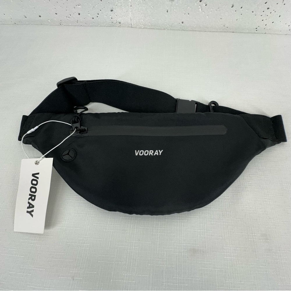 Vooray Black Waist Fanny Sling Bag Pack NEW